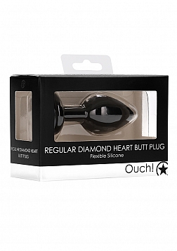 Diamond Heart Butt Plug - Regular