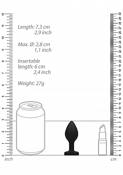 Diamond Heart Butt Plug - Regular