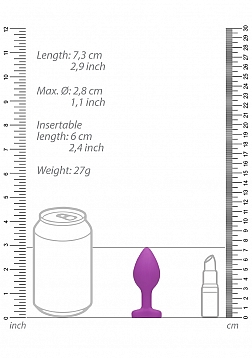 Diamond Heart Butt Plug - Regular