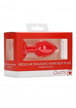 Diamond Heart Butt Plug - Regular