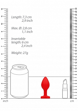 Diamond Heart Butt Plug - Regular