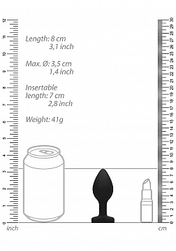 Diamond Heart Butt Plug - Large