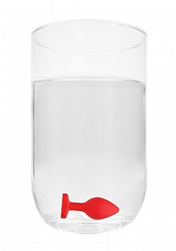 Diamond Heart Butt Plug-Large-Red