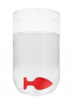 Diamond Heart Butt Plug-Extra Large-Red