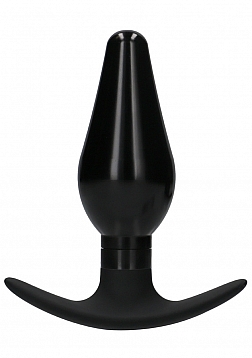 Interchangeable Butt Plug Set-Pointed Medium-Black