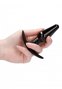 Interchangeable Butt Plug Set-Pointed Medium-Black