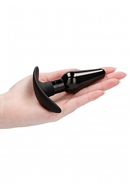 Interchangeable Butt Plug Set-Pointed Medium-Black