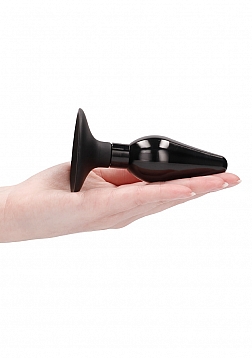 Interchangeable Butt Plug Set-Pointed Large-Black