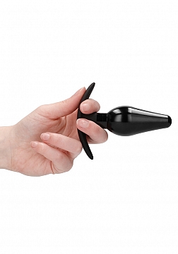 Interchangeable Butt Plug Set-Pointed Large-Black