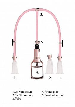 Clitoral & Nipple Pump Set Medium - Medium