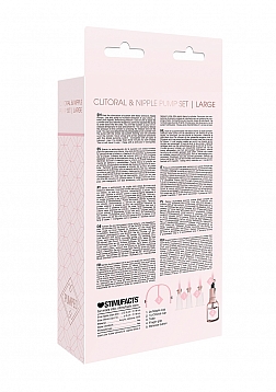 Clitoral & Nipple Pump Set Medium - Large