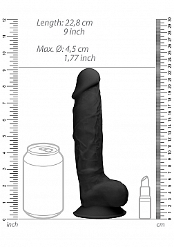 Silicone Dildo with Balls - 9\