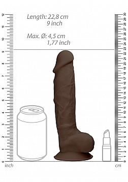Silicone Dildo with Balls - 9\