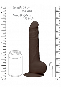 Silicone Dildo with Balls - 9\