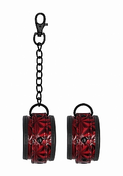 Ouch! - Luxury Ankle Cuffs - Burgundy..