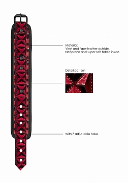 Ouch! - Luxury Ankle Cuffs - Burgundy..