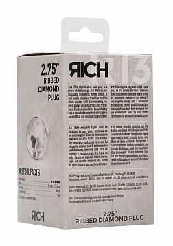 Ribbed Diamond Plug - 2.8\