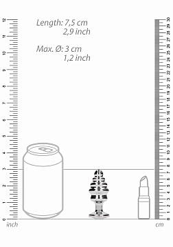 Ribbed Diamond Plug - 2.8\