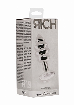 Ribbed Diamond Plug – 3.75 Inch..