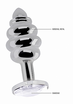 Ribbed Diamond Plug – 3.75 Inch..