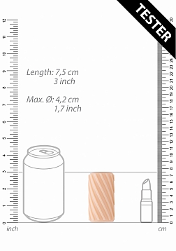 Self Lubricating Pocket Masturbator - Flesh Tester