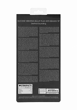 Silicone Vibrating Bullet Plug with Beaded Tip