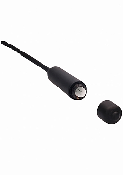 Silicone Vibrating Bullet Plug with Beaded Tip