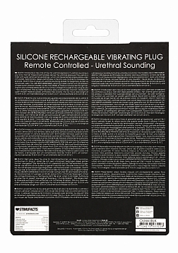 Silicone Rechargeable Vibrating Plug with Remote Control