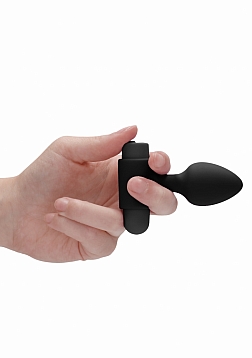 Silicone Rechargeable Anal Set - Black..