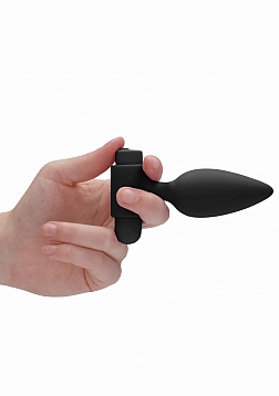 Silicone Rechargeable Anal Set - Black..