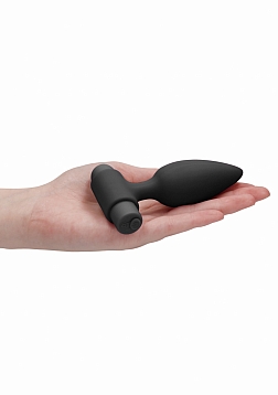 Silicone Rechargeable Anal Set - Black..