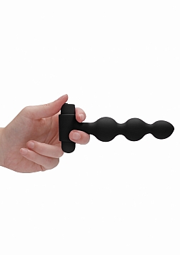 Silicone Rechargeable Anal Set - Black..