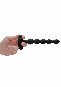 Silicone Rechargeable Anal Set - Black..
