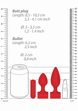 Silicone USB-Rechargeable Anal Set