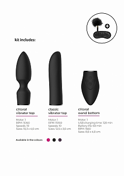 Pleasure Kit #4 - Vibrator with Different Attachments
