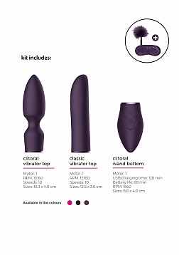 Pleasure Kit #4 - Vibrator with Different Attachments