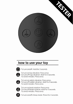 Izara - Rotating Beads Rabbit-Black - Tester..