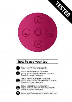 Mira - Spinning G-spot Rabbit - Pink - Tester..