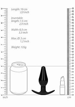 Interchangeable Butt Plug Set - Rounded - Medium