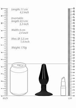 Interchangeable Butt Plug Set - Rounded - Large