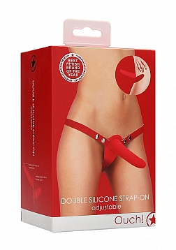 Double Silicone Strap-On - Adjustable
