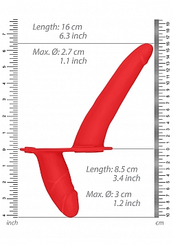 Double Silicone Strap-On - Adjustable