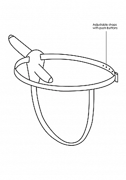 Double Silicone Strap-On - Adjustable